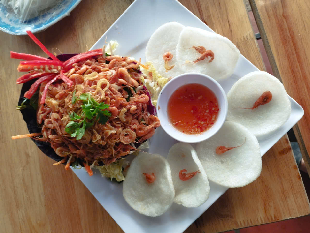 Gỏi tép bông điên điển